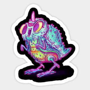 Kaiju Bird Chick Monster Sticker